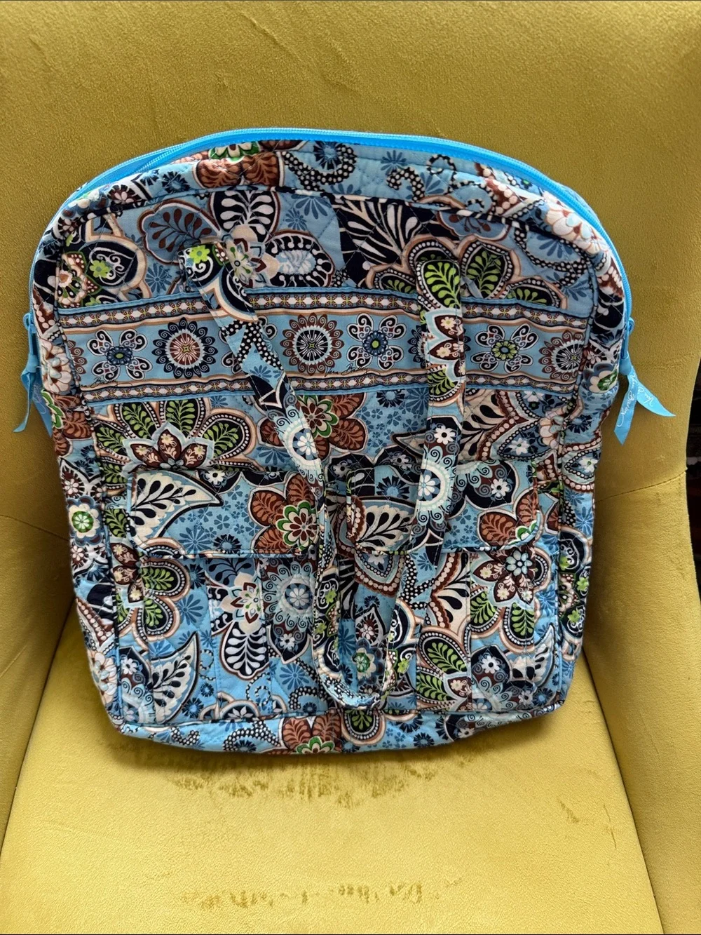 Vera Bradley Bali Blue (retired) Quilted Laptop Bag